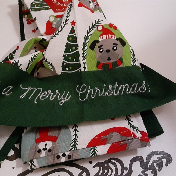 Christmas Dogs Kitchen Towels Set - Picture 8 of 8